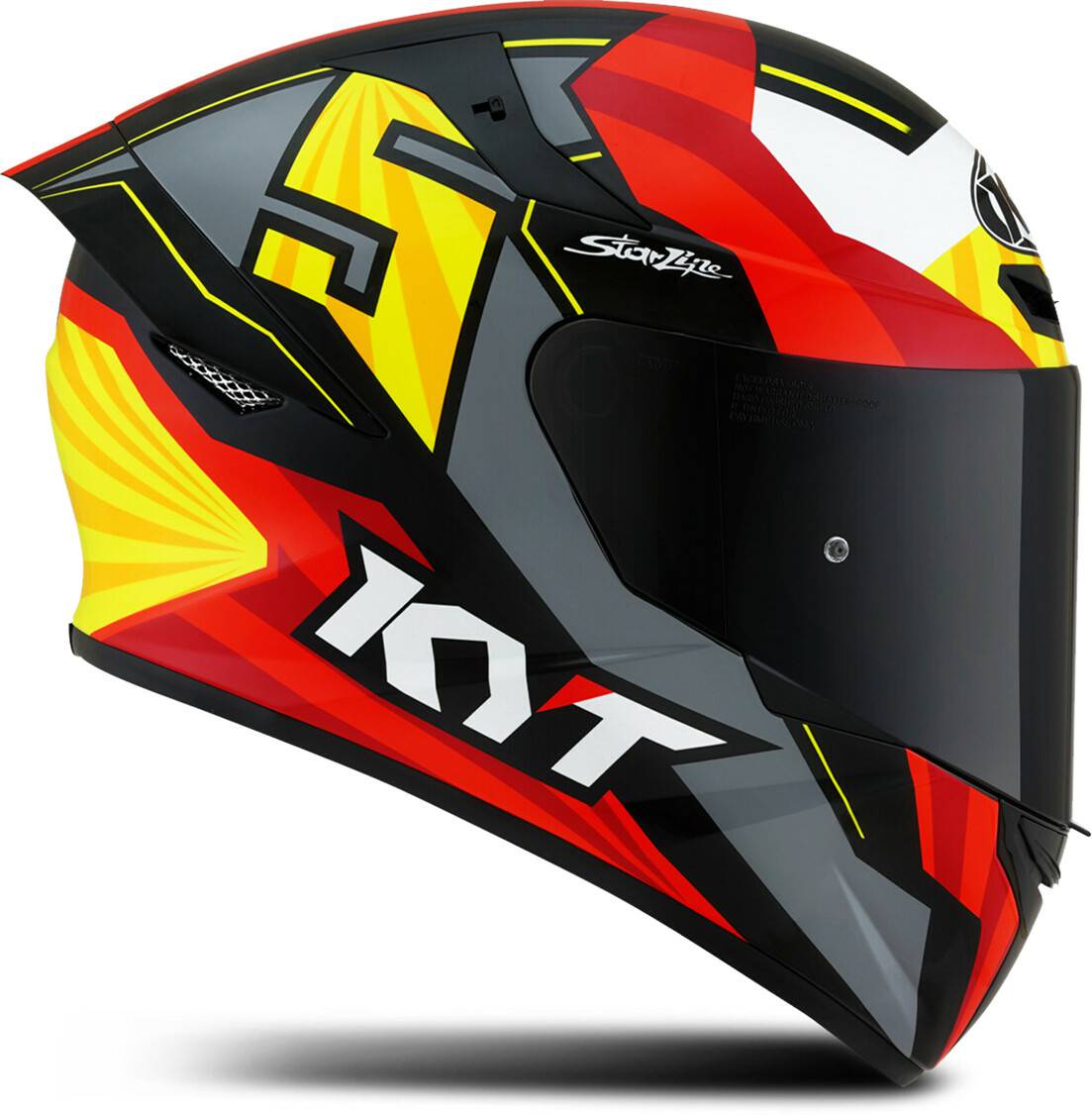 KYT Helmet TT-Course Stahlgruber KYT Helmet TT-CourseFlux red/black/yellow