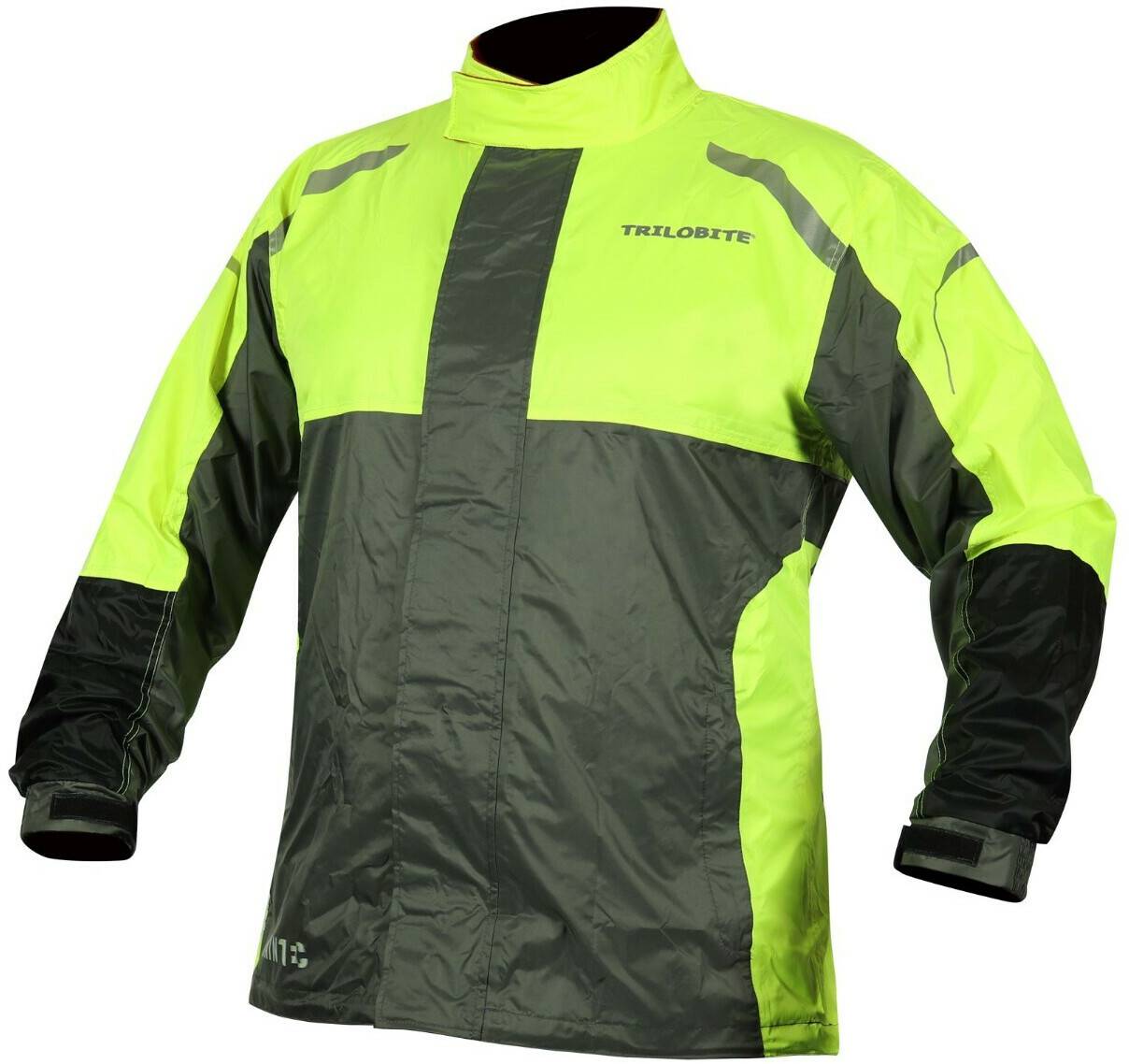 Stahlgruber Trilobite Raintec Regenjacke schwarz/grün Motorradjacken