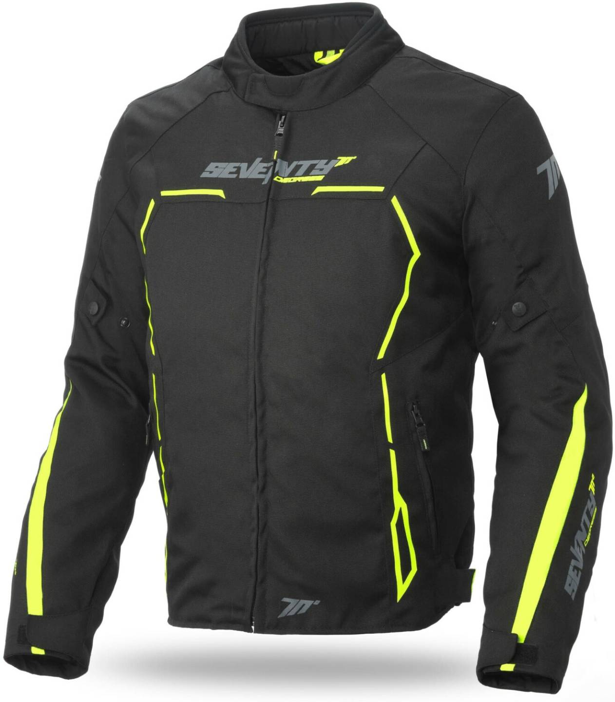 Stahlgruber Seventy Degrees SD-JR65 Touring Jacketblack/neon yellow Motorradjacken