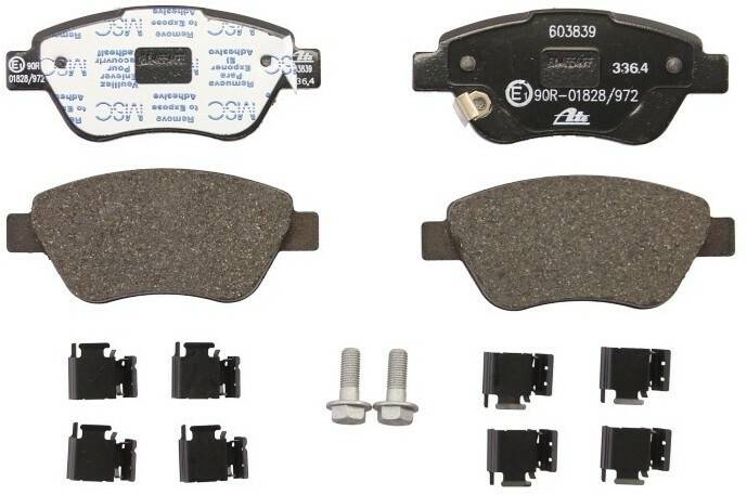 Auto-Bremsanlagen Stahlgruber ATE Bremsbeläge mit Zubehör vorne für Opel Corsa D Adam (13.0460-3839.2)