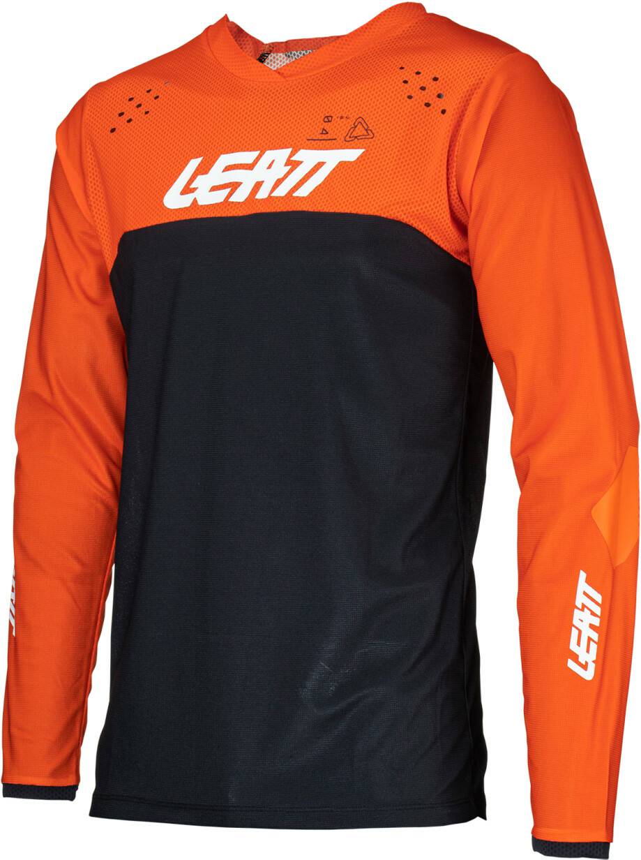 Motocross-Jerseys Stahlgruber Leatt 4.5 Enduro 2024 schwarz/orange