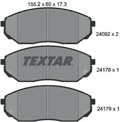 Stahlgruber Textar 2409201 Auto-Bremsanlagen