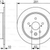 Stahlgruber Bosch Bremsscheibe voll hinten rechts links für Lexus IS II 250 220dAWD Is C III (0 986 479 657) Auto-Bremsanlagen