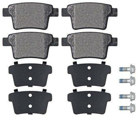 Stahlgruber ABS All Brake Systems Bremsbelagsatz Scheibenbremse hinten rechts links für Ford Mondeo III , Jaguar X-Type D (37489) Auto-Bremsanlagen