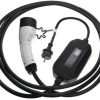 Stahlgruber vhbw Ladekabel Typ 2 zu Typ F CEE 7/7 kompatibel mit SsangYong Korand E-Motion Elektroauto 1-phasig 16 A 3,5 kW 5 m Elektroauto-Ladekabel