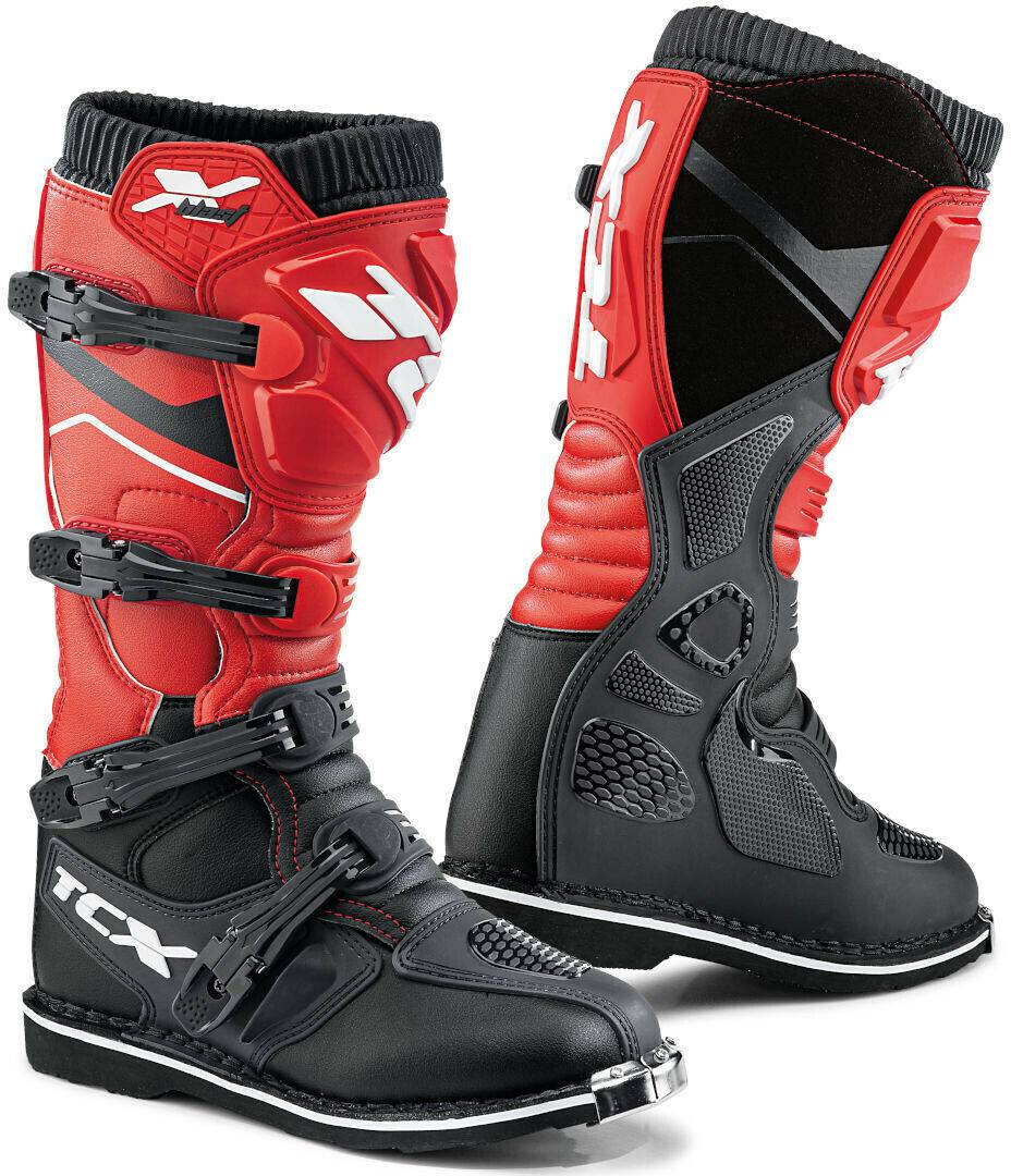 Stahlgruber TCX X-BlastBlack/Red Motorradstiefel