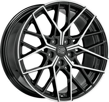 Felgen Stahlgruber MSW Wheels 74 gloss black full polished (9x19)