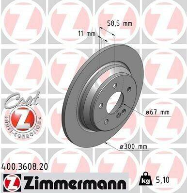 Stahlgruber Zimmermann 400.3608.20 Auto-Bremsanlagen