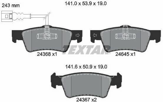 Stahlgruber Textar 2436801 Auto-Bremsanlagen