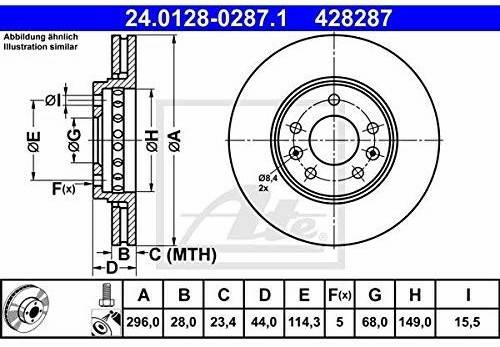 Stahlgruber ATE 24.0128-0287.1 Auto-Bremsanlagen