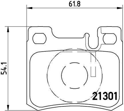 Auto-Bremsanlagen Stahlgruber Brembo Bremsbeläge hinten für Mercedes-Benz 124 190 E-Klasse C-Klasse (P 50 012)