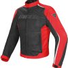 Motorradjacken Stahlgruber Dainese Hydra Flux D-Dry Jackeschwarz/rot/weiss