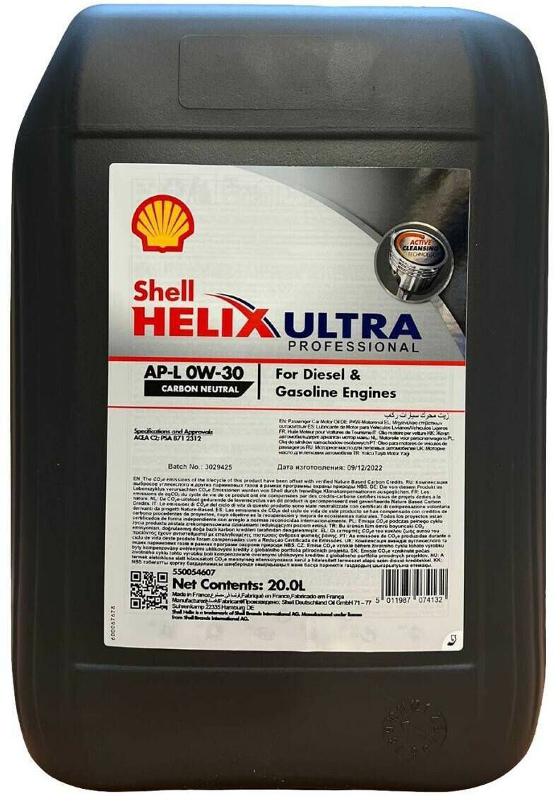 Shell Helix Ultra Professional AP-L 0W-30 Stahlgruber Shell Helix Ultra Professional AP-L 0W-3020 l