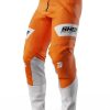 Stahlgruber Shot Contact Scope Motocross Hose weiss-orange Motorradhosen