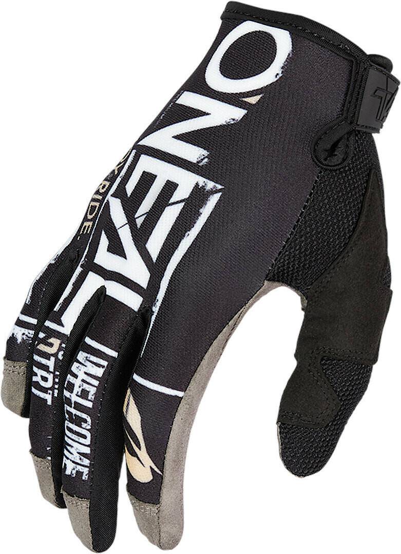 Motorradhandschuhe Stahlgruber O'Neal Mayhem Nanofront Attack Motocross Handschuhe schwarz/weiss