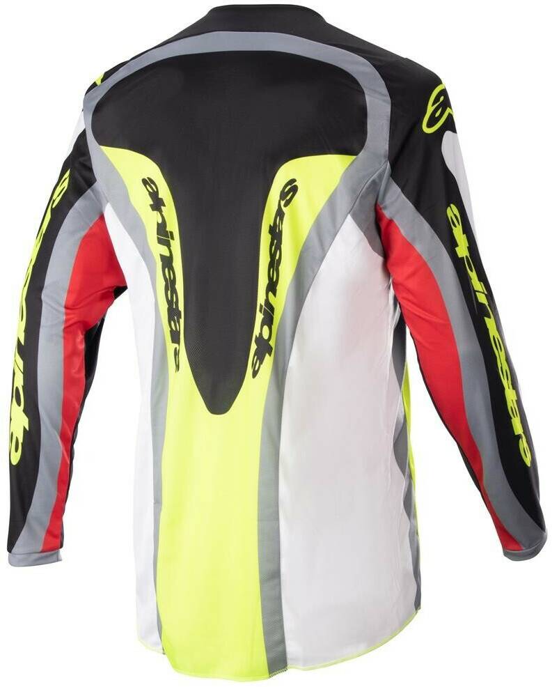 Motocross-Jerseys Stahlgruber Alpinestars Fluid Agent schwarz/rot/gelb