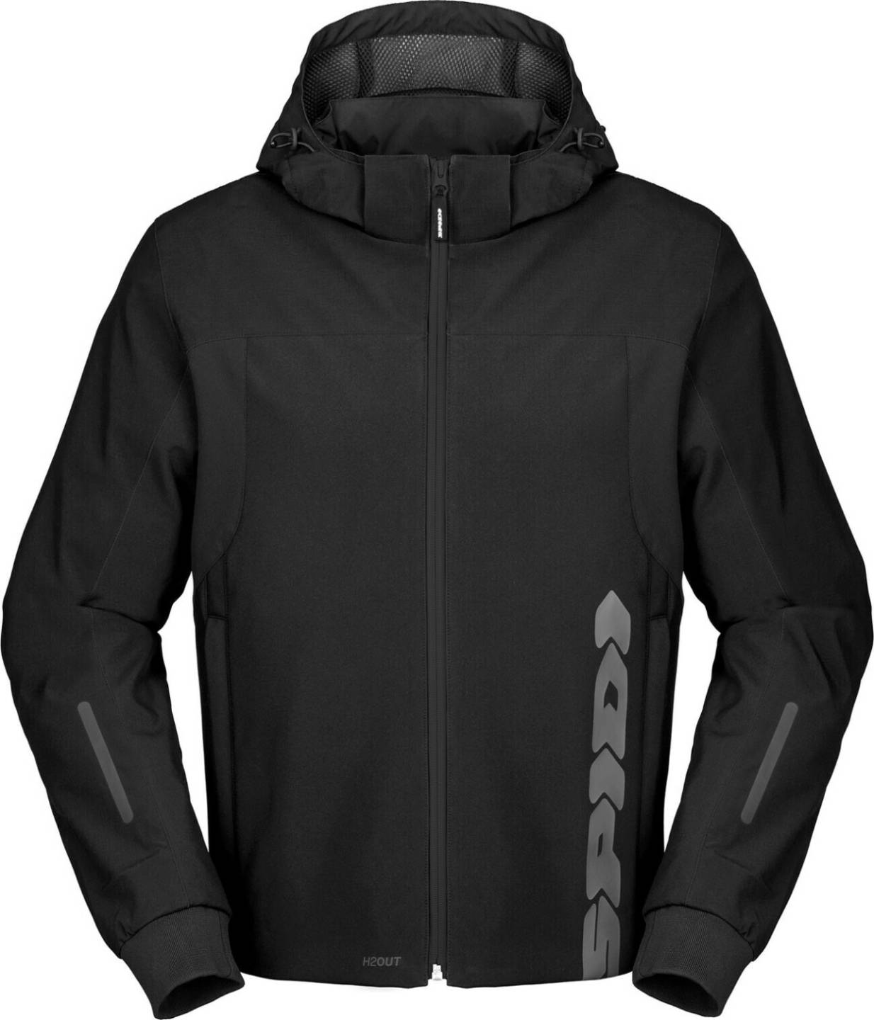 Stahlgruber Spidi Hoodie II H2Out Jacketblack/grey Motorradjacken