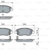 Auto-Bremsanlagen Stahlgruber Bosch Bremsbeläge vorne für Fiat Tipo Scheibenbremsbelagsatz (0 986 424 042)