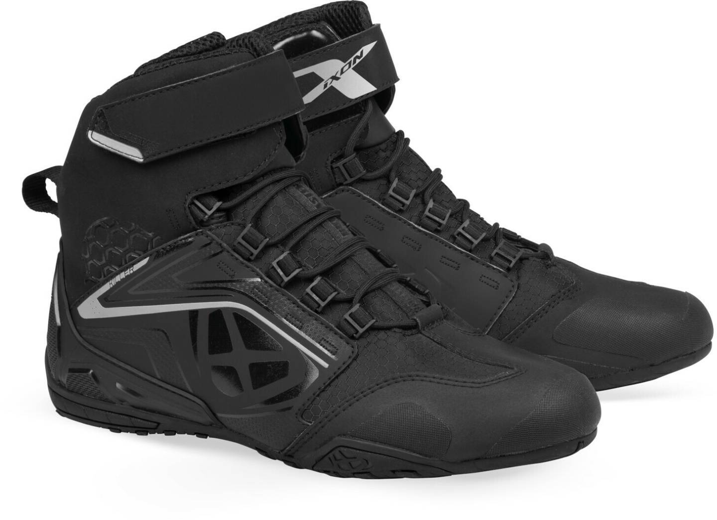 Stahlgruber IXON Killer WP Damen Stiefel schwarz-silber Motorradstiefel