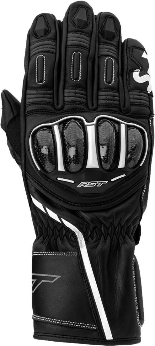 Stahlgruber RST S-1 CE Men's Long Glovesblack/black/white Motorradhandschuhe