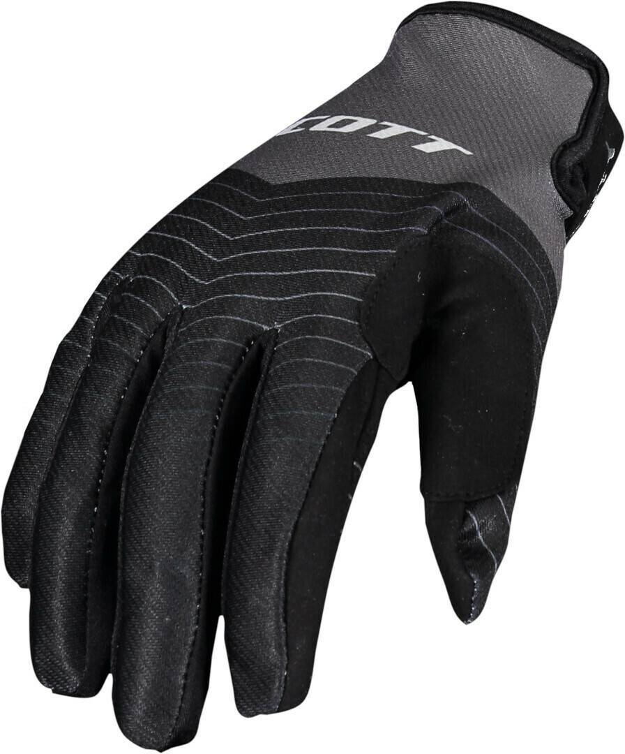 Stahlgruber Scott 350 Dirt Evo Motocross Handschuhe schwarz/grau Motorradhandschuhe