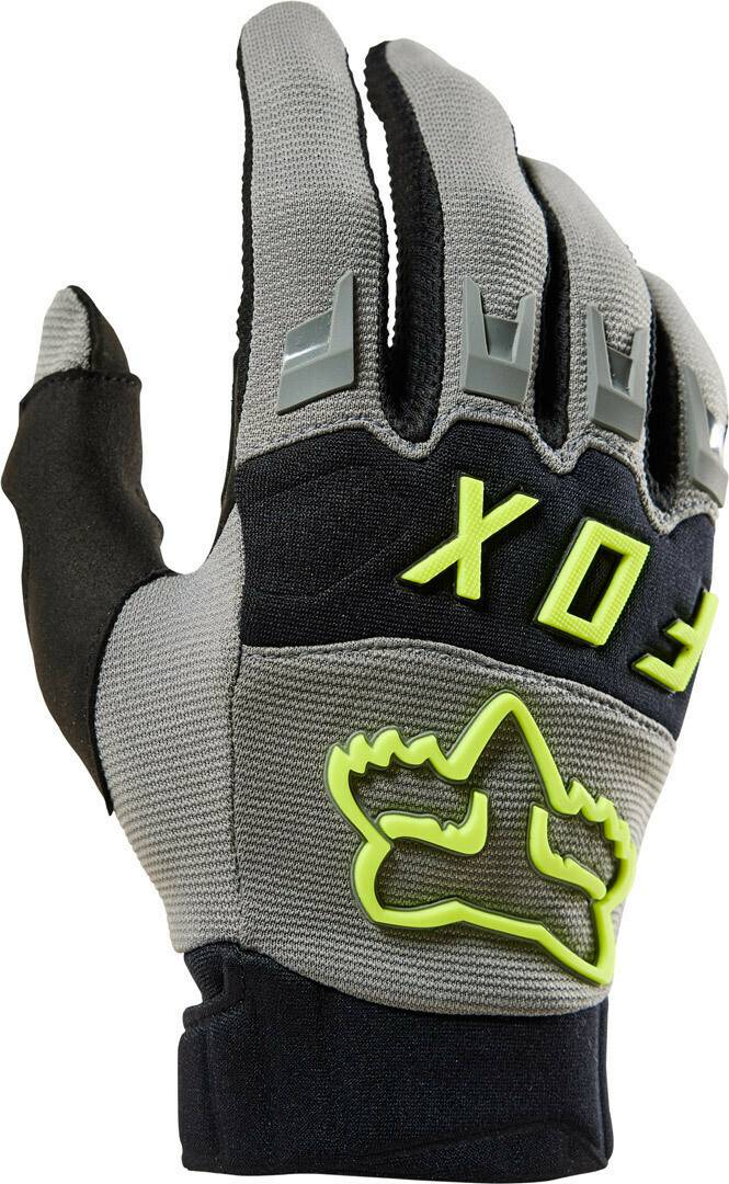 Motorradhandschuhe Stahlgruber Fox Dirtpaw Motocross Handschuhe grau-gelb