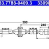 Auto-Bremsanlagen Stahlgruber ATE Bremsschlauch hinten rechts links für Ford Focus II (83.7788-0409.3)