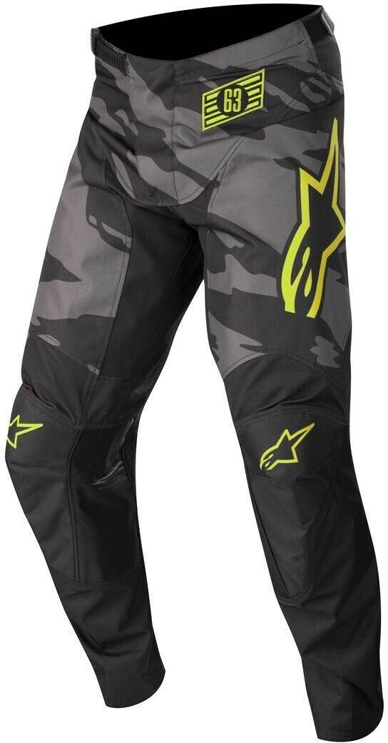 Motorradhosen Stahlgruber Alpinestars Racer Tactical Pants 2022Grey Camo/Yellow