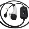 Stahlgruber vhbw Ladekabel Typ 2 zu Typ F CEE 7/7 kompatibel mit Renault Scenic E-Tech Scenic Elektroauto 1-phasig 16 A 3,5 kW 3 m Elektroauto-Ladekabel