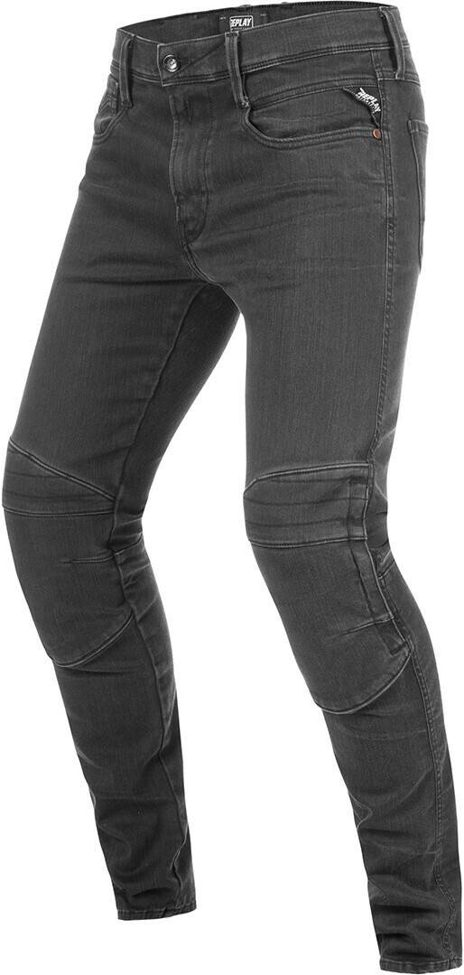 Stahlgruber Replay Brake jeans grau Motorradhosen