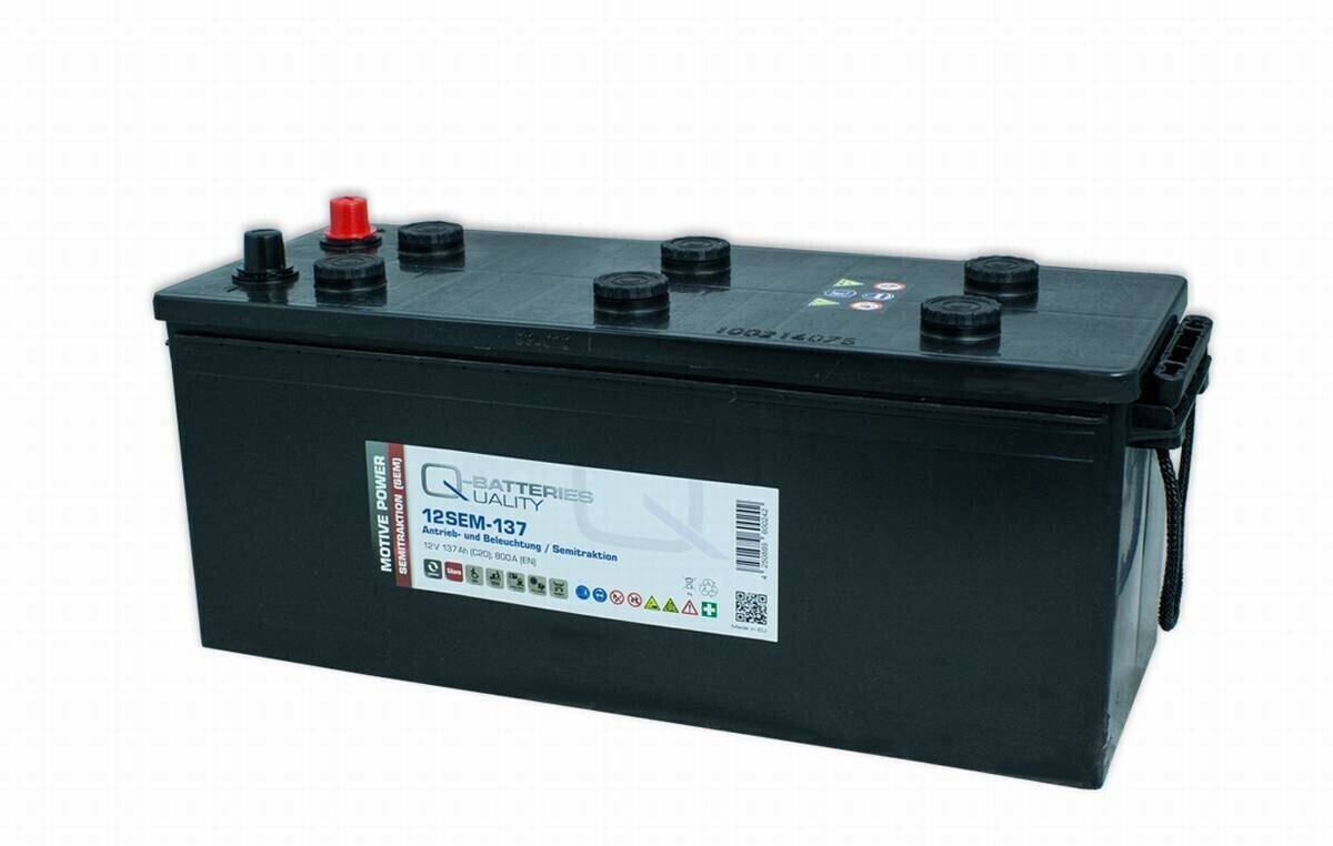 Stahlgruber Q-Batteries 12SEM-137 12V 137Ah Autobatterien