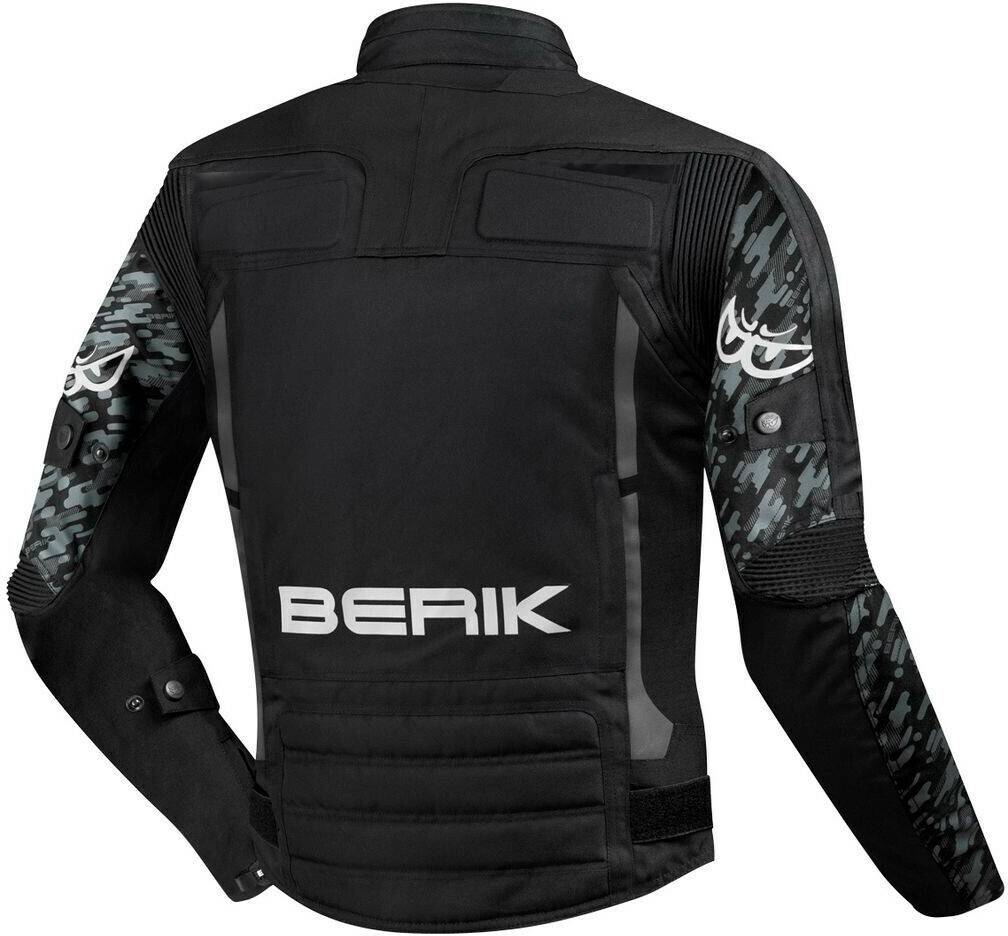 Motorradjacken Stahlgruber Berik Camo Street Jacke schwarz/weiss