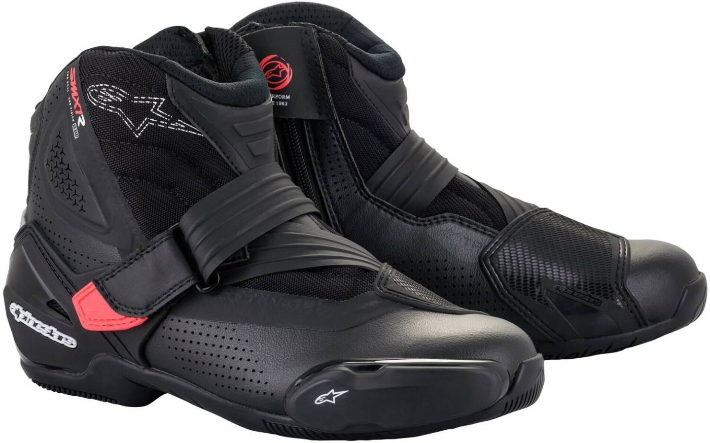 Motorradstiefel Stahlgruber Alpinestars Stella SMX-1 R V2 VentedBlack/Diva Pink