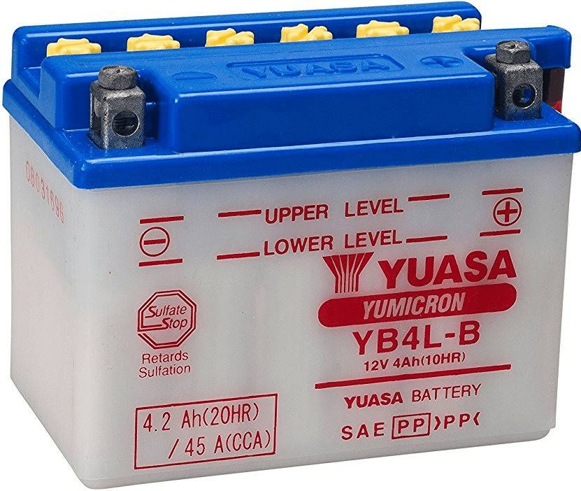 Stahlgruber Yuasa 12V 4Ah YB4L-B Motorradbatterien