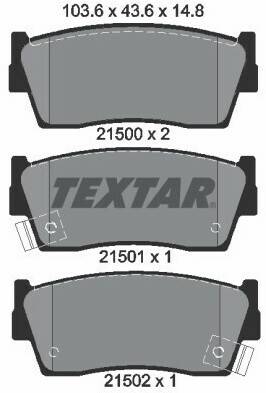 Stahlgruber Textar 2150001 Auto-Bremsanlagen