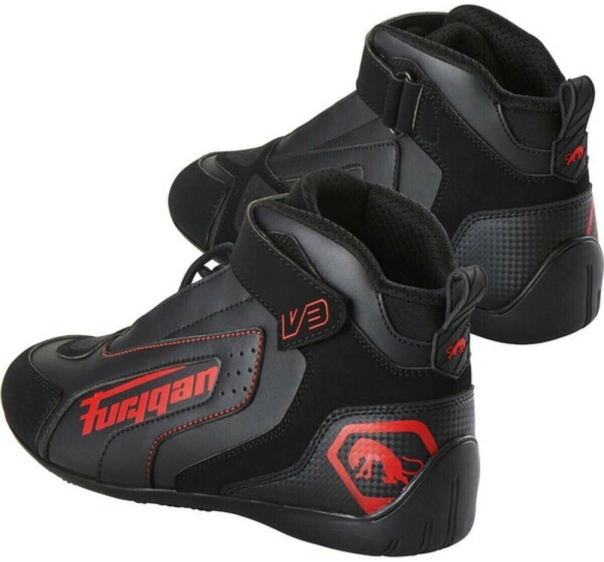 Stahlgruber Furygan V3 Shoesblack/red Motorradstiefel