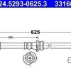 Stahlgruber ATE Bremsschlauch vorne rechts für Nissan Qashqa (24.5293-0625.3) Auto-Bremsanlagen