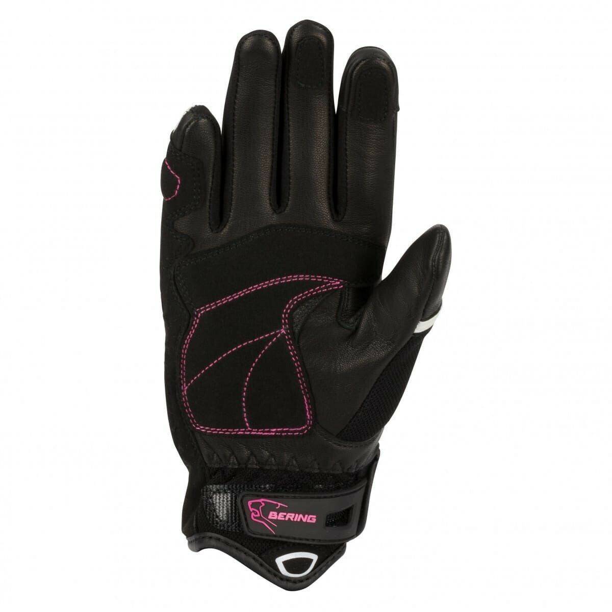 Motorradhandschuhe Stahlgruber Bering Ursula Lady Glovesblack/pink