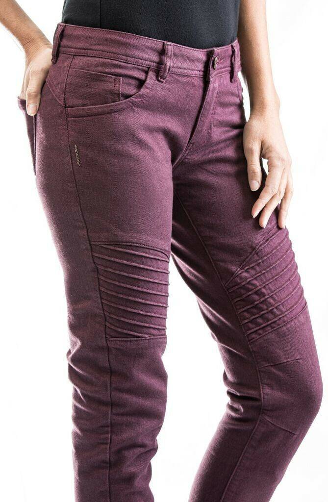 Stahlgruber IXON Vicky Damen Jeans rot Motorradhosen