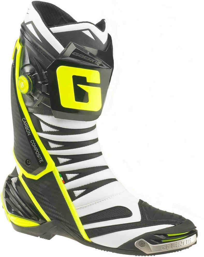 Stahlgruber Gaerne GP1 EvoWhite/Black/Yellow Motorradstiefel