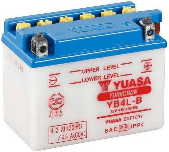 Stahlgruber Yuasa 12V 4Ah YB4L-B Motorradbatterien