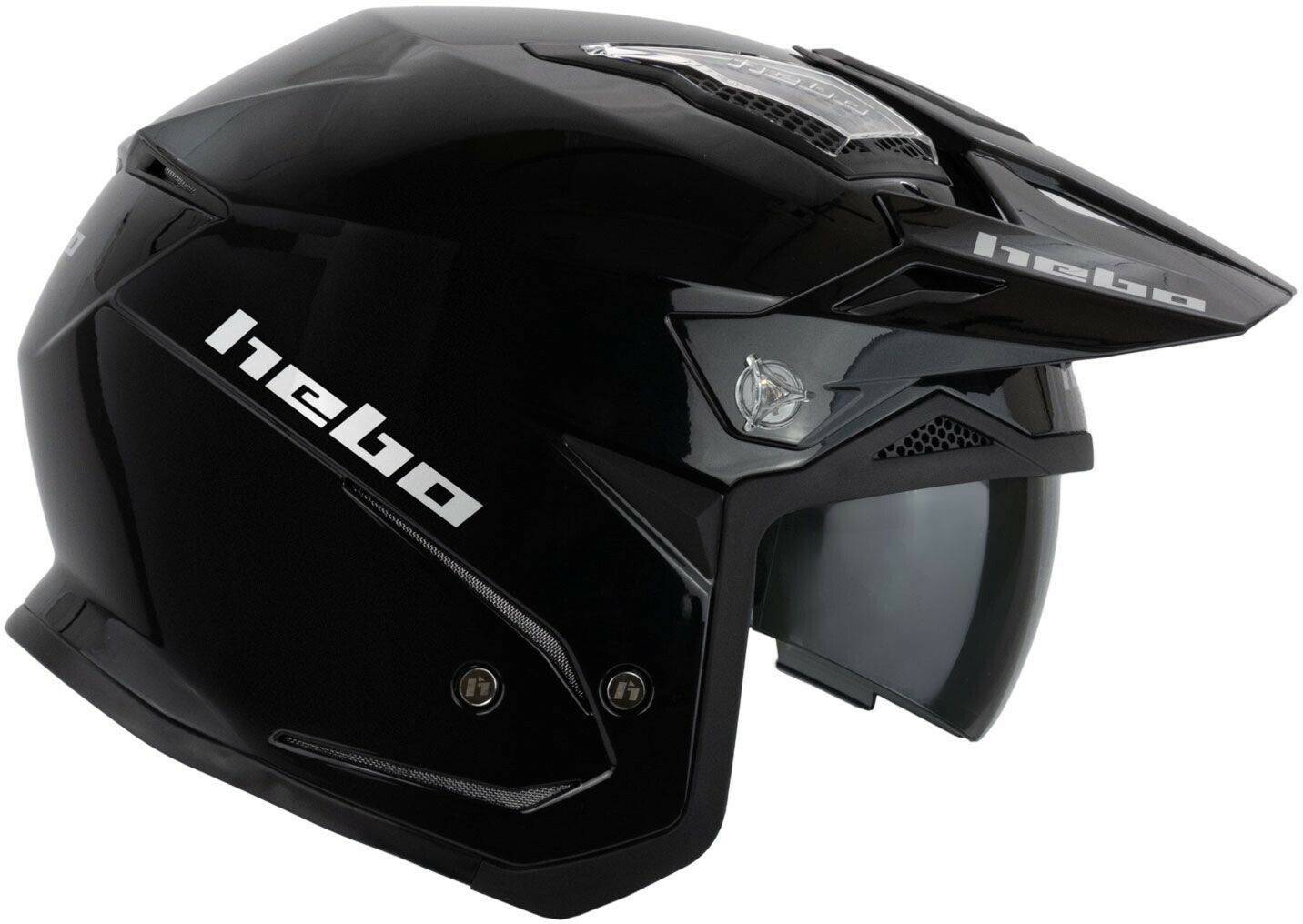 Stahlgruber Hebo Zone 5 Mono Jet Helmetglossy black Hebo Zone 5 Monocolor Jet Helmet