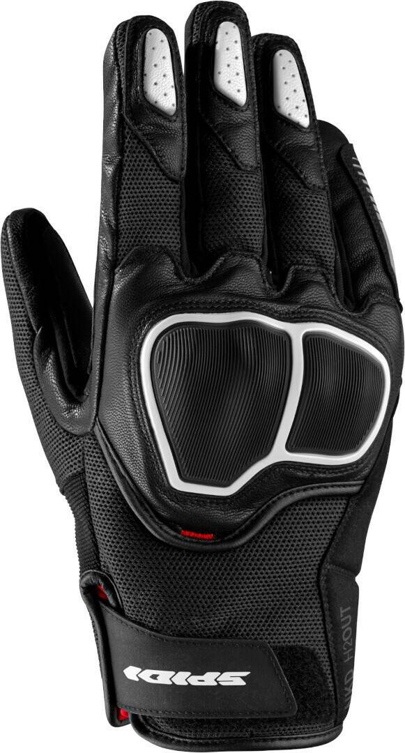 Motorradhandschuhe Stahlgruber Spidi NKD H2OUT Handschuhe schwarz/weiss