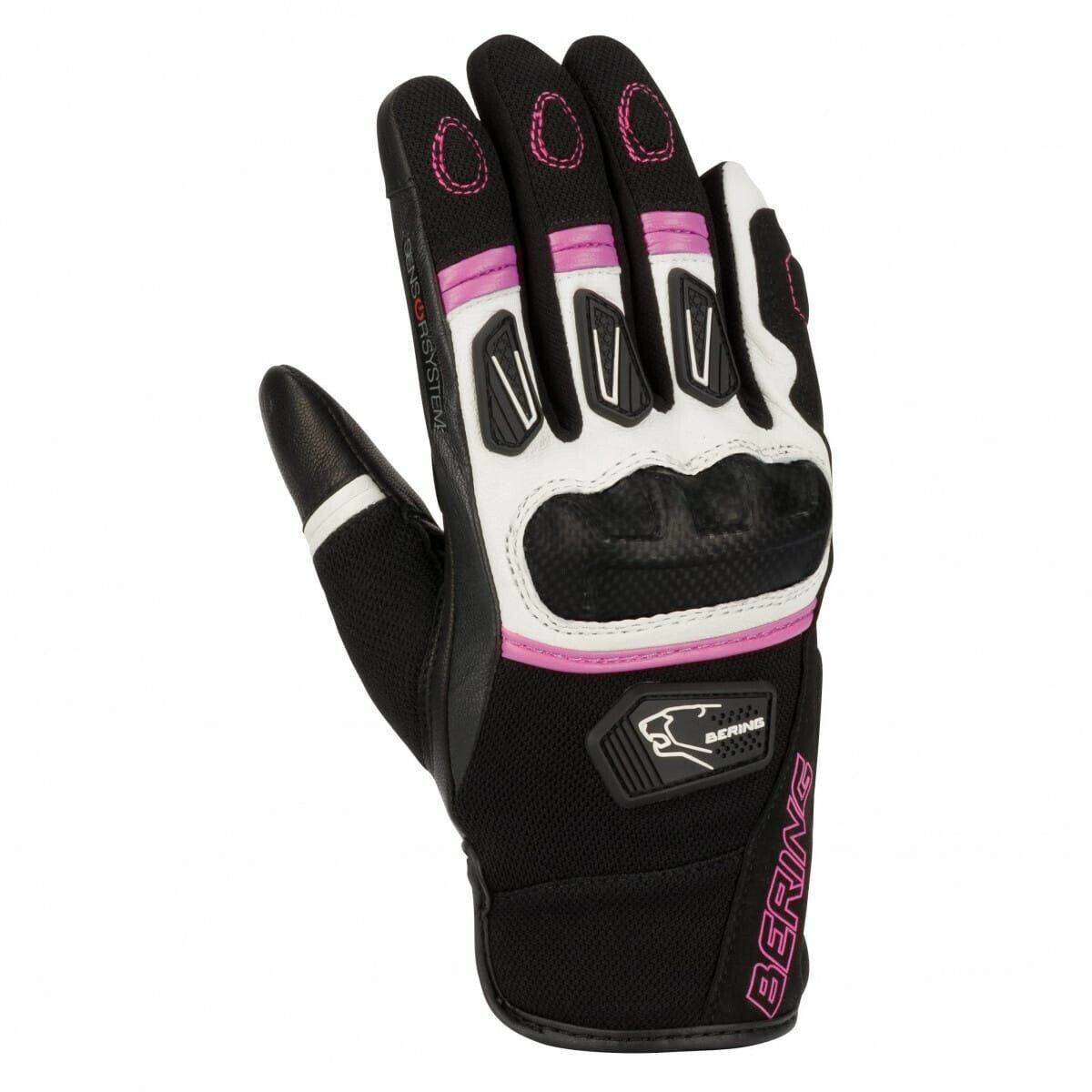 Motorradhandschuhe Stahlgruber Bering Ursula Lady Glovesblack/pink