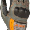 Motorradhandschuhe Stahlgruber Klim Induction 2023 Handschuhe grau-orange