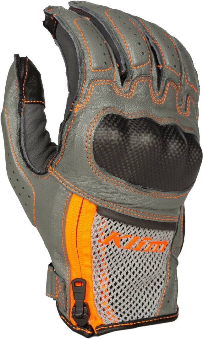 Motorradhandschuhe Stahlgruber Klim Induction 2023 Handschuhe grau-orange