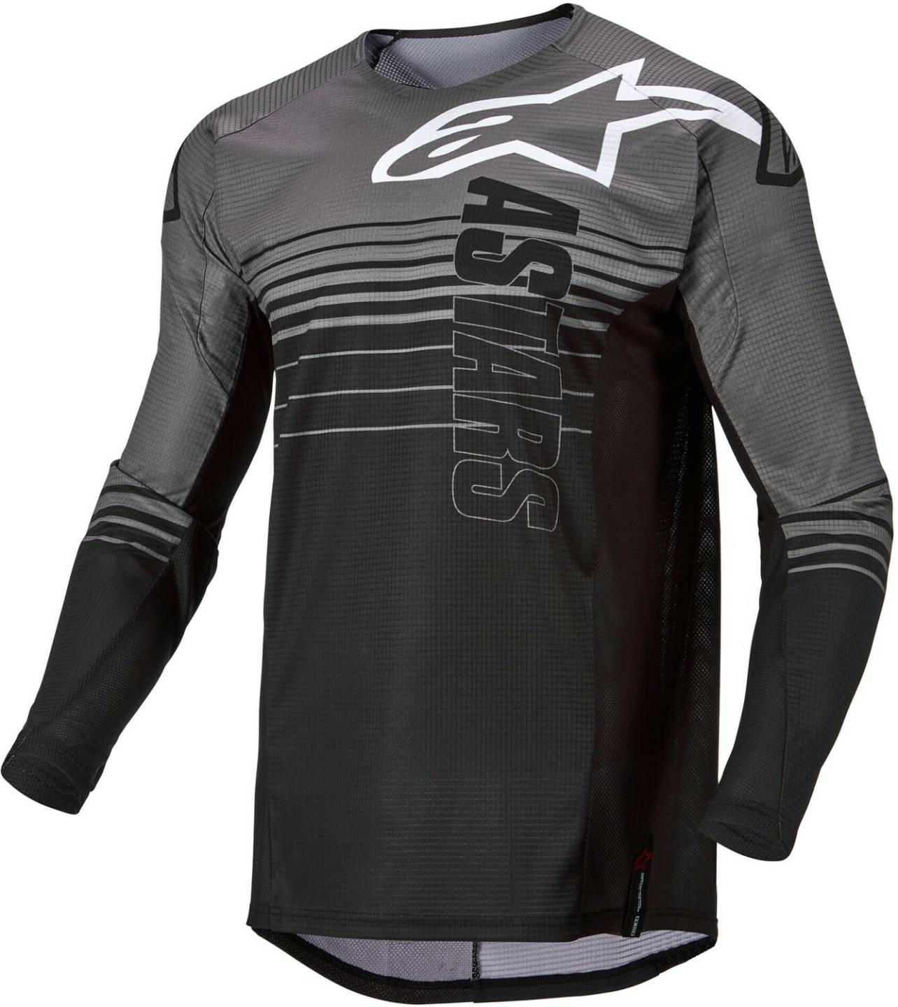 Motocross-Jerseys Stahlgruber Alpinestars Techstar Graphite schwarz/grau