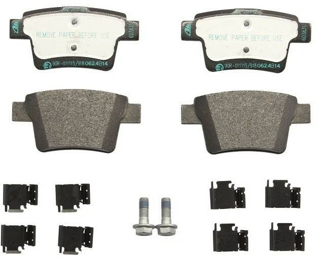 Auto-Bremsanlagen Stahlgruber ATE Bremsbeläge mit Zubehör hinten für Ford Mondeo III Jaguar (13.0460-3831.2)