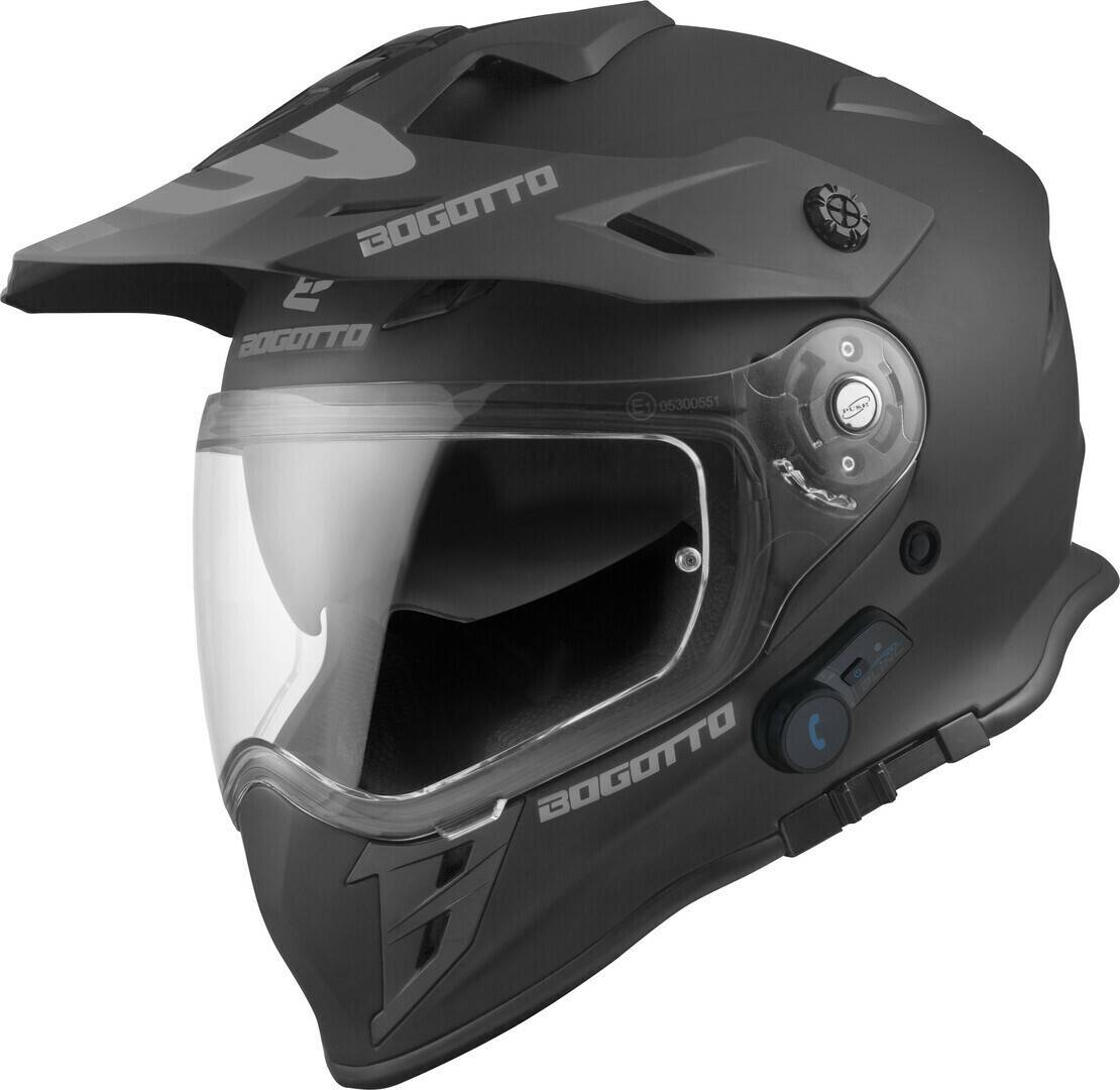 Motorradhelme Stahlgruber Bogotto H331 BT blautooth schwarz