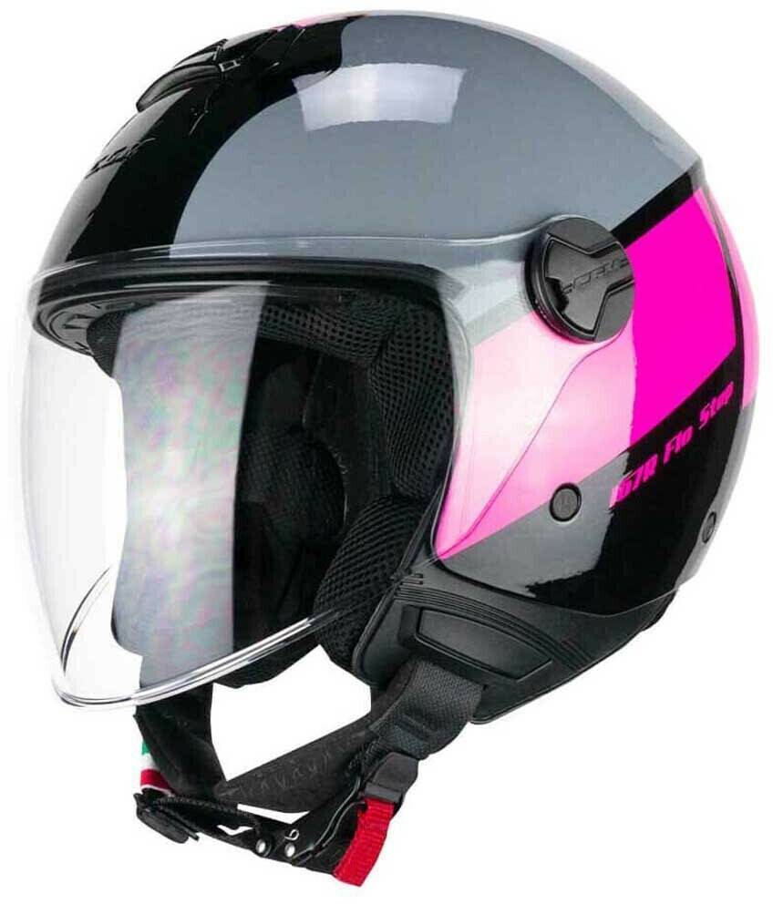 Stahlgruber CGM 167r Flo Step Open Face HelmetGlossy grau/rosa CGM 167r Flo Step Open Face Helmet